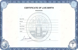 Birth certificate