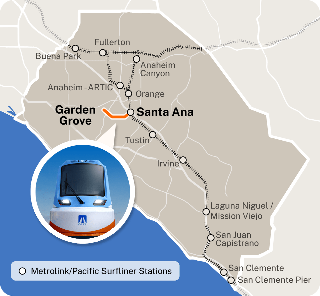 Metrolinke / Pacific Surfliner Stations